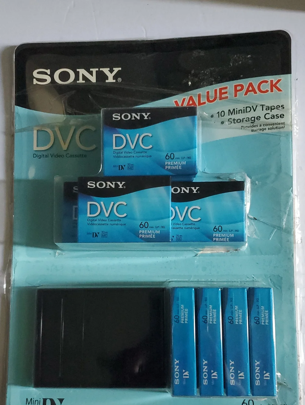 Sony MiniDV DVC Premium Tapes Value Pack  and Storage Case